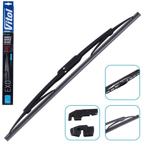 Щетка стеклоочистителя каркасная VITOL EXO 16" (400 мм) (VK-16400)