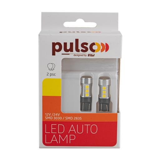 Лампа PULSO/габаритная/LED T10/W2.1x9.5d/9SMD-3030/9-18v/320lm (LP-66163)