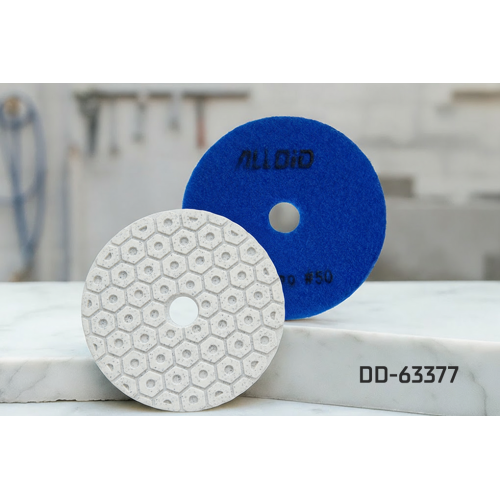 Alloid Pro. Круг алмазный шлифовальный на липучке COMBS 100 мм, зерно 50