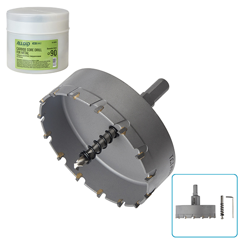 Свердло корончате твердосплавне по металу Alloid Base  90мм Свердло корончате твердосплавне по металу Alloid Base  90мм