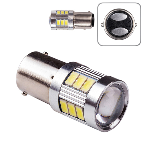 Лампа PULSO/габаритная/LED 1157/S25/BAY15d/P21/5W/18SMD-5730/12v/2w/180lm White (LP-211807)