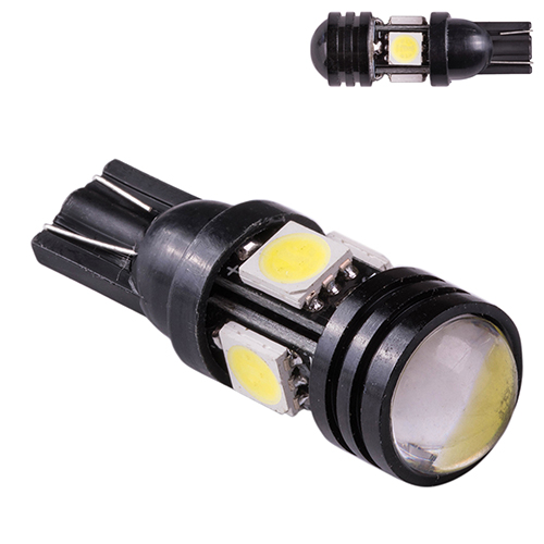 Лампа PULSO/габаритная/LED T10/W2.1x9.5d/W5W/4SMD-5050/12v/1.5w/72lm White with lens (LP-157266)