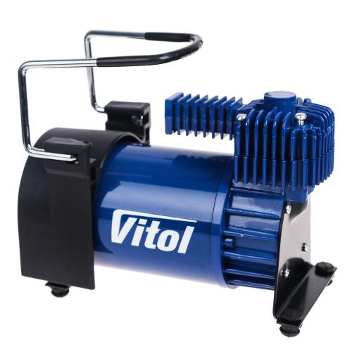Компрессор "ViTOL" K-55 150psi/23Amp/50л/шланг 5,0м с дефлятором/клеммы K-55