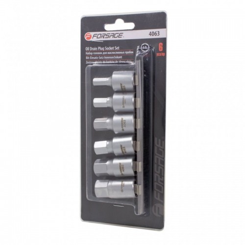 Набор шестигранных головок для маслосливных пробок 1/2'' 6пр. FRSG F-4063