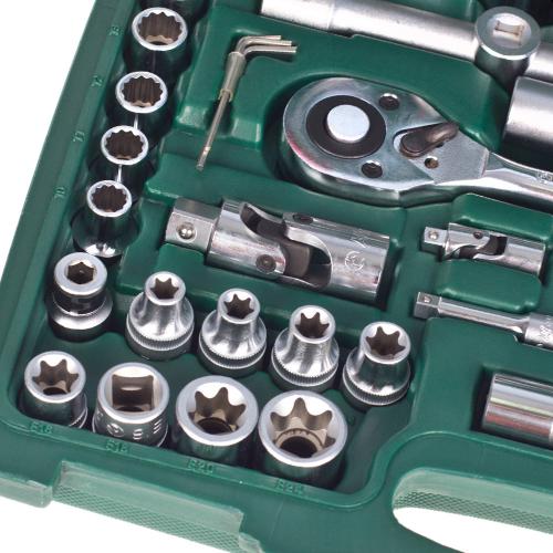 HANS. Набор торц. головок 1/4"DR4-14мм и 1/2"DR10-32 мм,108 предм.(6 гран.) (TK-108)