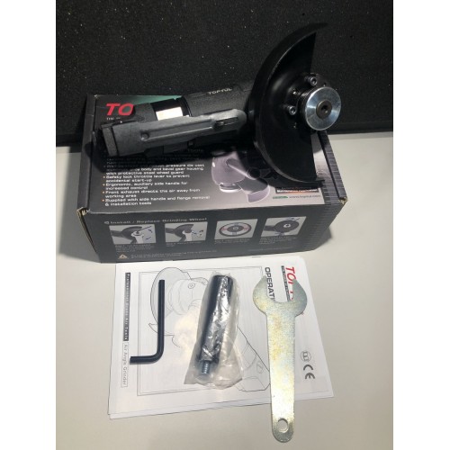 Угловая шлифмашинка пневматическая 5" (125мм, 9500об/мин) Heavy Duty TOPTUL KAKC0595