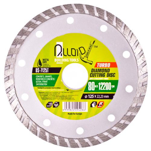 Alloid. Диск алмазный отрезной Turbo 125 мм (DS-7125T)