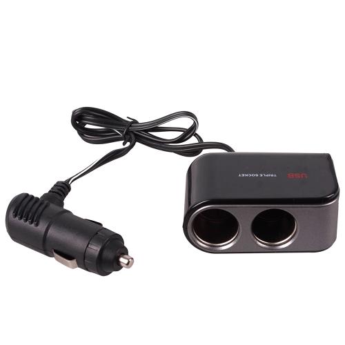 Разветвитель прикуривателя VOIN 2 выхода + 2USB 2100mA 12/24V SC-2069 (SC-2069)