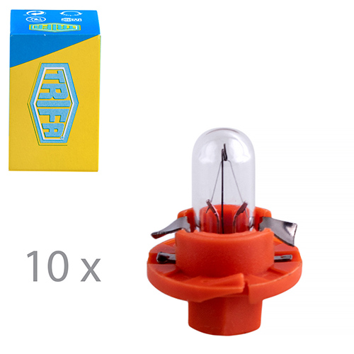 Лампа автомобильная с клиновидним цоколем Trifa 12V 1,2W BX8,4d (02715)