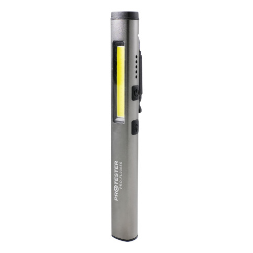 Ліхтарик світлодіодний алюмінієвий (COB+LED) з УФ, лазером і магнітом Pen Light PROTESTER PRO-FL0305S