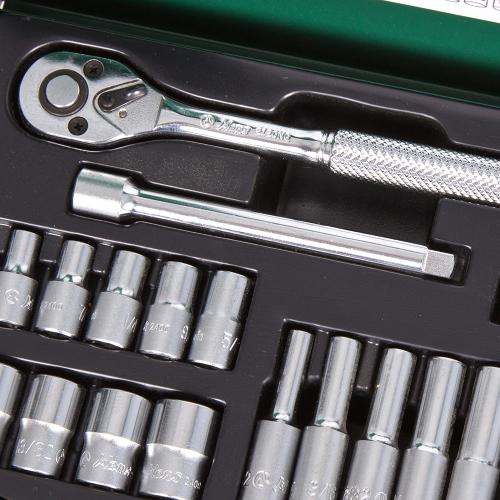 HANS. Набор торцевых головок 1/4", 4-13 мм, 6 гран., 26 предм. (2626M) (2626М)