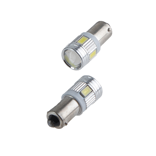 Лампа диодная BA9S-6SMD-5630 линза 60573 (BA9S-6-5630 TJ)