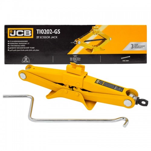Домкрат винтовой (ромб) 2т. 120-395мм JCB Tools JCB-T10202