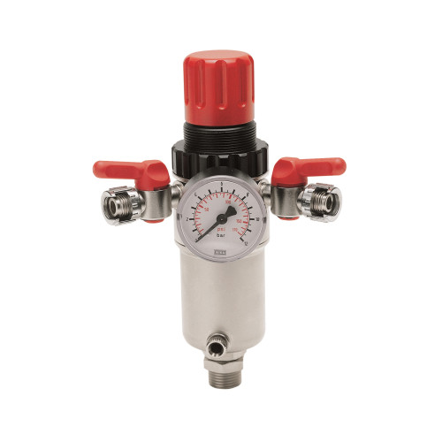 Редуктор давления для компрессора с фильтром 1/2", 0-12 бар ShiningBerg (161/2)