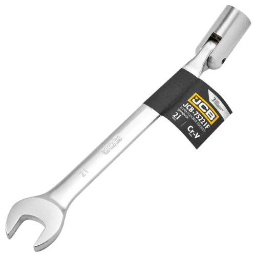 Ключ рожково-торцевой (шарнир) 21 мм JCB Tools JCB-75221F