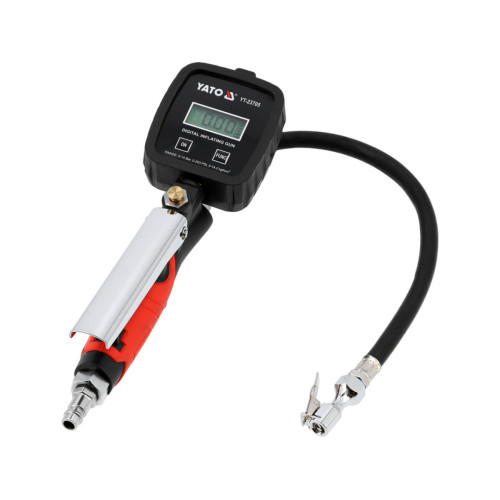 Пістолет для накачування шин YATO з цифровим LCD-манометром, до 14 бар (YT-23705)