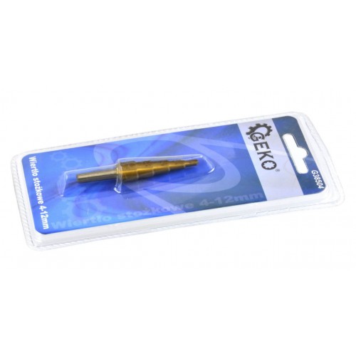 Сверло ступенчатое 4-12 мм GEKO G38504