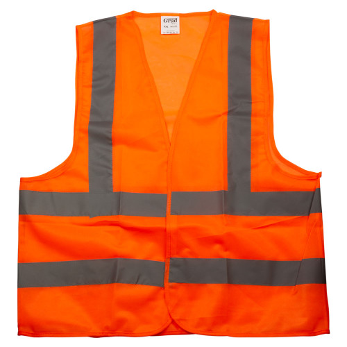 Сигнальний жилет GRAD, помаранчевий, 4 світловідбивні смуги, XXL (9451595)