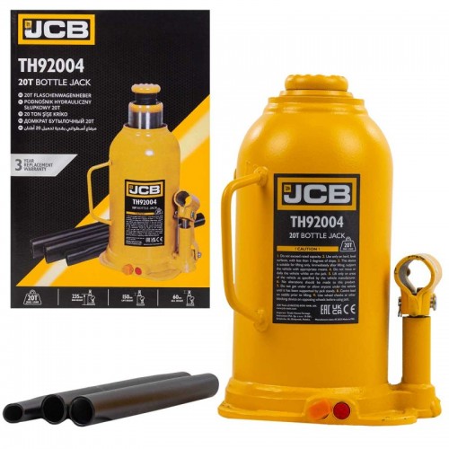 Домкрат бутылочный 20т 240-450мм JCB Tools JCB-TH92004
