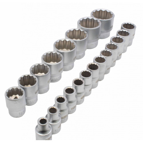 Набор спецголовок 1/2" (8–36 мм) 12-гранных, 21 ед. SATRA S-SHS21