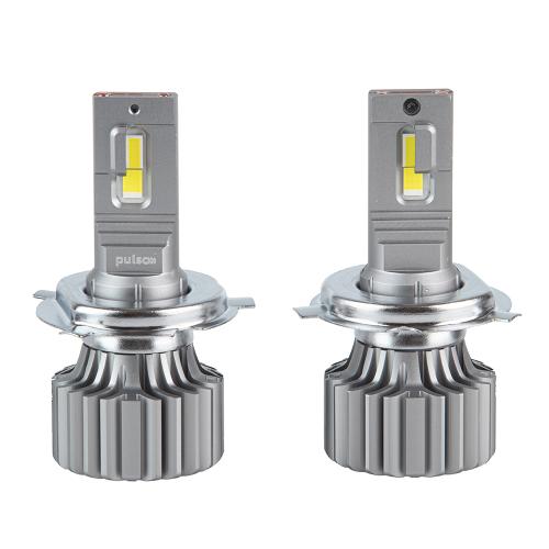 Лампы PULSO N1-H4-H/L/LED-chips OEM PHILIPS Flip chip/9-16V/2*70W/8500Lm/6500K (N1-H4)