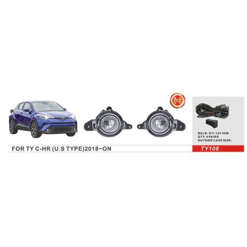 Фари дод. модель Toyota C-HR 2018-19/TY-106/U.S TYPE/H11-12V55W/eл.проводка (TY-106)