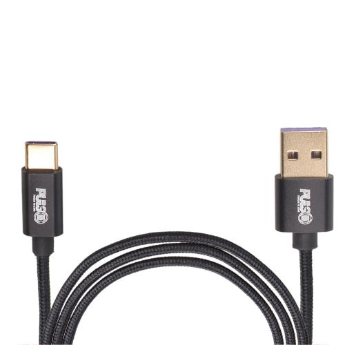 Кабель VOIN CC-1101C BK USB - Type C 5А, 1m, black (супер быстрая зарядка/передача данных) (CC-1101C BK)