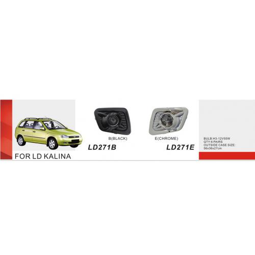 Фари дод. модель LADA/Калина 1117-19/LD-271E/H3-12V55W (LD-271E-Chrome)