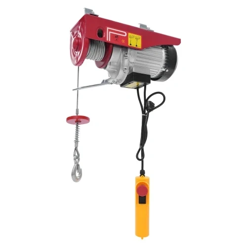 Таль (лебедка, тельфер) электрическая мини 230В, 250/500 кг, высота подъема 12м TORIN TRH0500