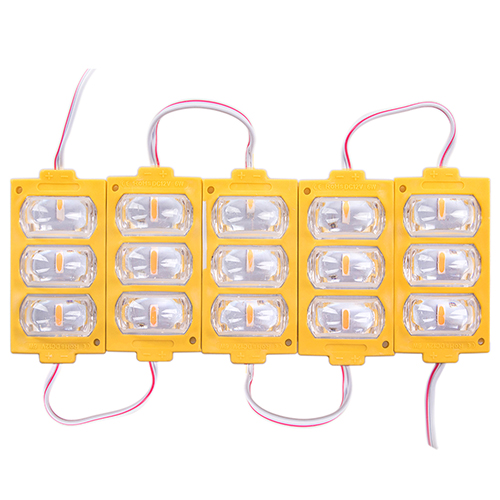 Лента Модуль 3LED 7338-2835 Yellow 12V 53129 (AG-COB 7338-2835 Yellow)