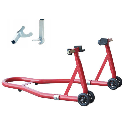 Подставка под заднее колесо мотоцикла L-образная с 2 адаптерами TORIN TRMT05014