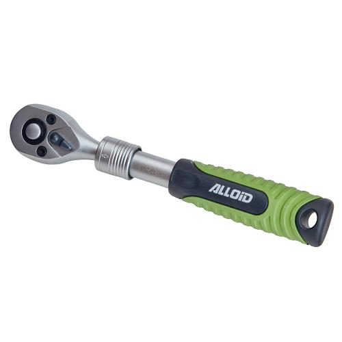 Alloid. Трещотка телескоп 1/4" 165-211 мм. 72 зубца.