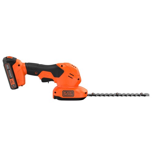 Кусторез-ножницы аккумуляторные 20 см; диаметр веток 18 мм; BLACK+DECKER BCSS18D1