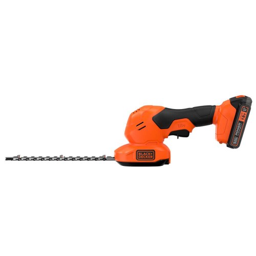 Кусторез-ножницы аккумуляторные 20 см; диаметр веток 18 мм; BLACK+DECKER BCSS18D1