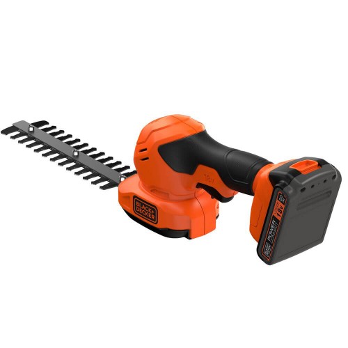 Кусторез-ножницы аккумуляторные 20 см; диаметр веток 18 мм; BLACK+DECKER BCSS18D1