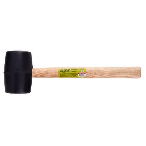 Киевлянка резиновая 680г, черная, ручка из дерева Alloid RM-16680W