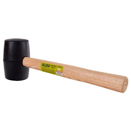 Киевлянка резиновая 680г, черная, ручка из дерева Alloid RM-16680W