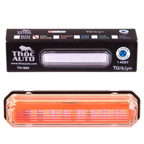 Повторитель габарита 9 LED NEON 12/24V красный (TH-960-red)