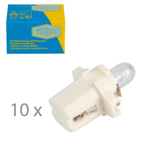Лампа автомобильная с клиновидним цоколем Trifa 12V 2W BAX10s/B8,3d (02721)