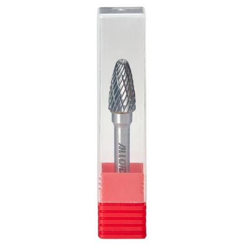 Борфреза твердосплавная по металлу Alloid Pro , тип F, D-10мм, d-6мм, L-65мм