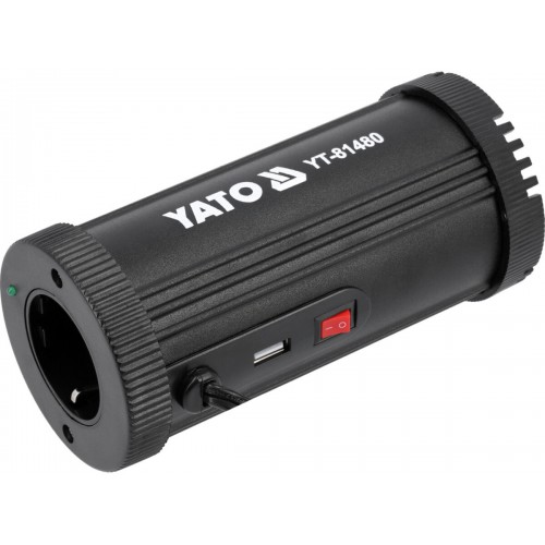 Преобразователь напряжения YATO из источника 12 В DC в 230 В, 300 Вт YT-81480