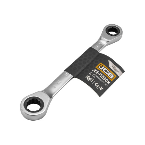 Ключ накидной с трещоткой 10×13 мм JCB Tools JCB-7571013M