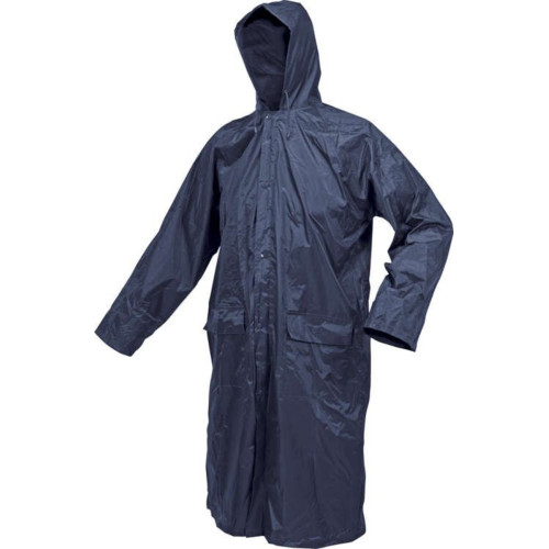 Плащ с капюшоном водонепроницаемый VOREL, разм. L, гранатовый цвет с вентиляционными отворами PVC [74653]