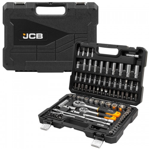 набор инструментов комбинированный 94 ед. 1/4", 3/8" (6-гр.) (4-22мм) JCB Tools JCB-4941-5DS