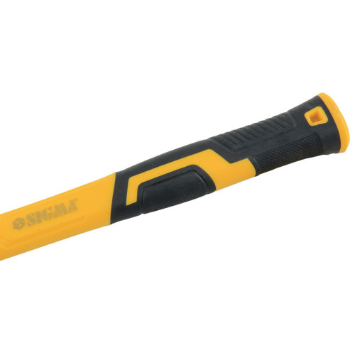 Киянка резиновая черная 340 г фиберглассовая рукоятка SIGMA (4317351)