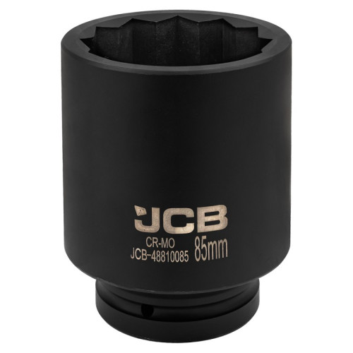 Головка торцева ударна глибока 12-гранна 1" 85 мм JCB Tools JCB-48810085