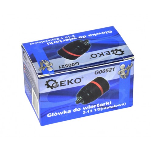 Патрон для дрели самозажимной 1/2", 2.0-13 мм корпус металл GEKO G00521