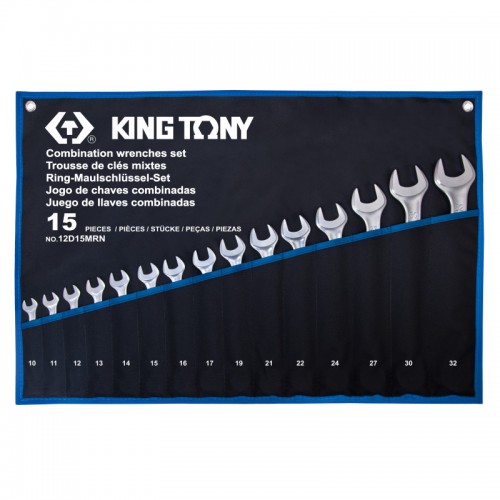 Набор ключей комбинированных 15шт. (10-32 мм) KING TONY