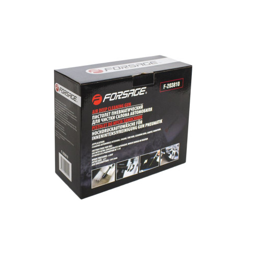 Пистолет пневматический Tornado для химчистки с медной трубкой и щеткой Profi (1 л, 6 bar, 120 л/мин) F-203810