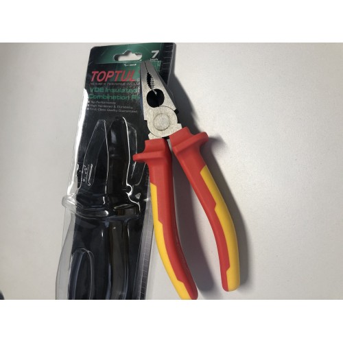 Пассатижи электрика 7" 1000V VDE TOPTUL DGCA2207